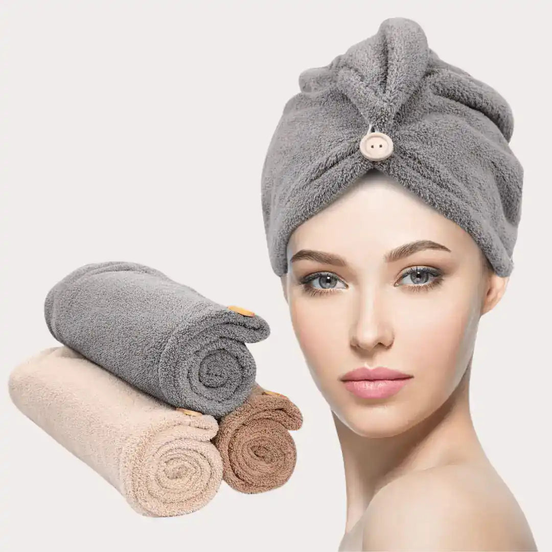 Microfiber Hair Drying Cap Pack of 2 0eshmu-1y.myshopify.com