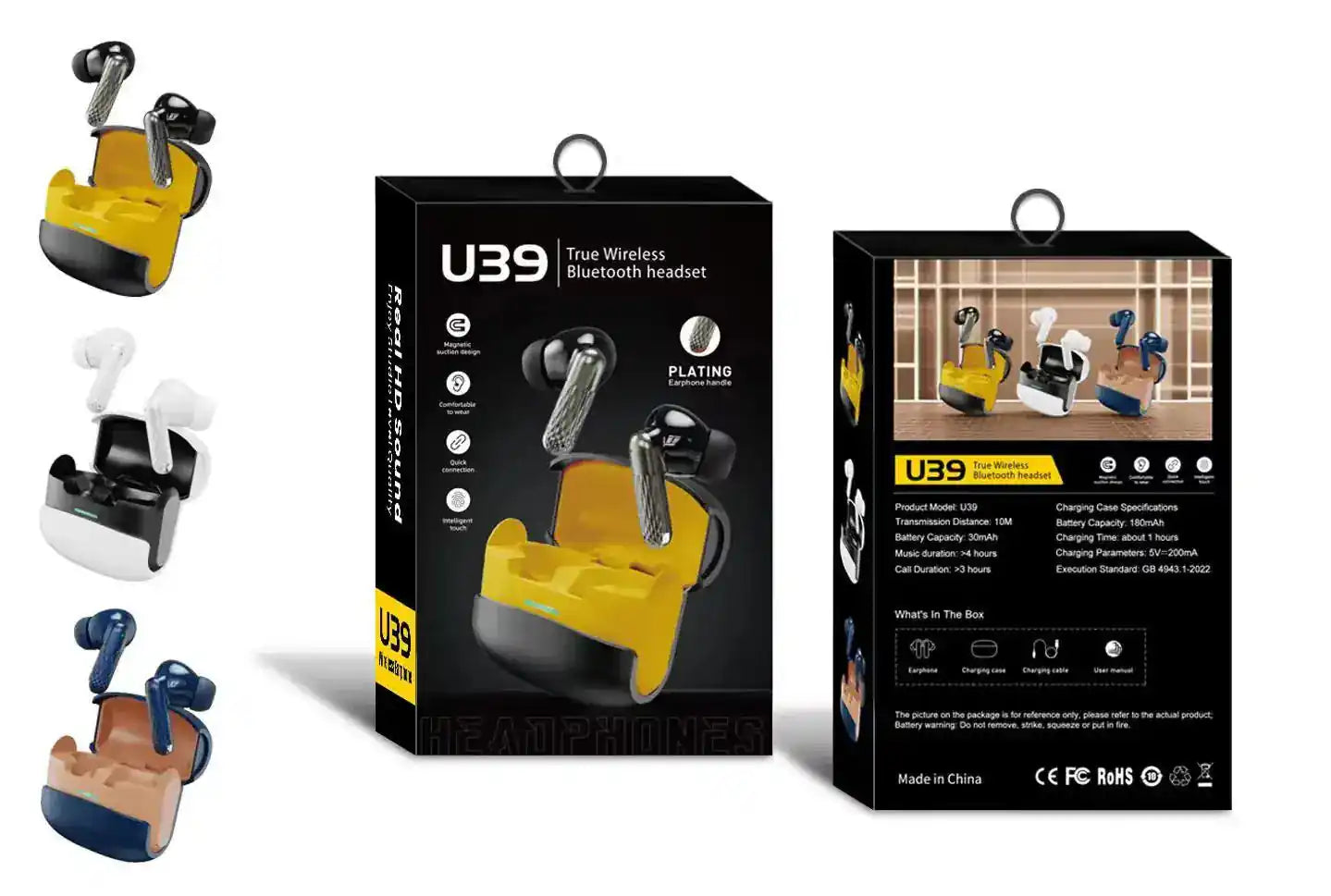 U39 True Wireless Waterproof Earbuds 0eshmu-1y.myshopify.com